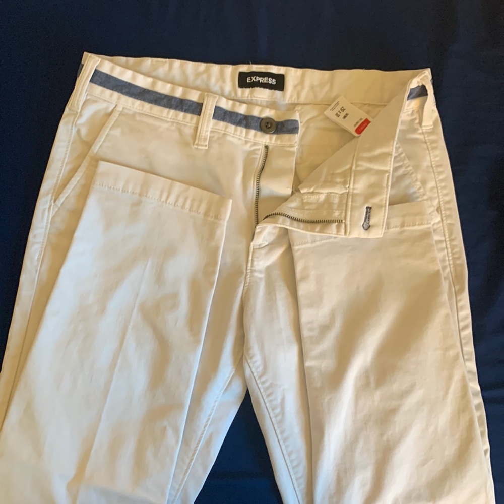 Express White Skinny 29x30 Stretch+ 365 Comfort Chino Pants